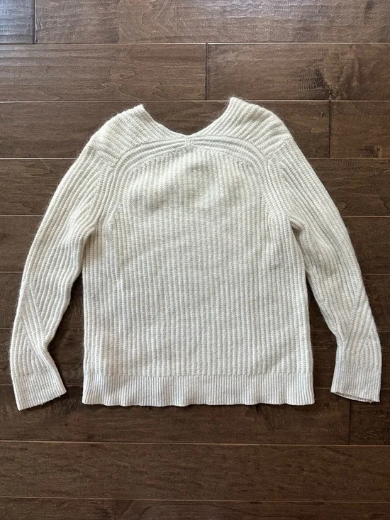 ALLSAINTS Ade V-Neck Sweater Mohair Cashmere Blend - Picture 8 of 10